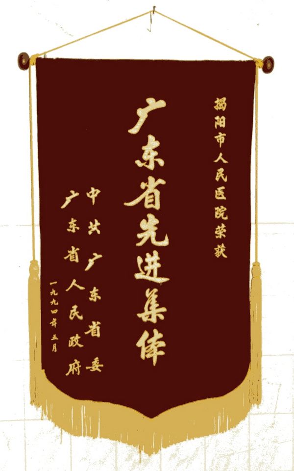 1994年被广东省委省政府评为广东省先进集体